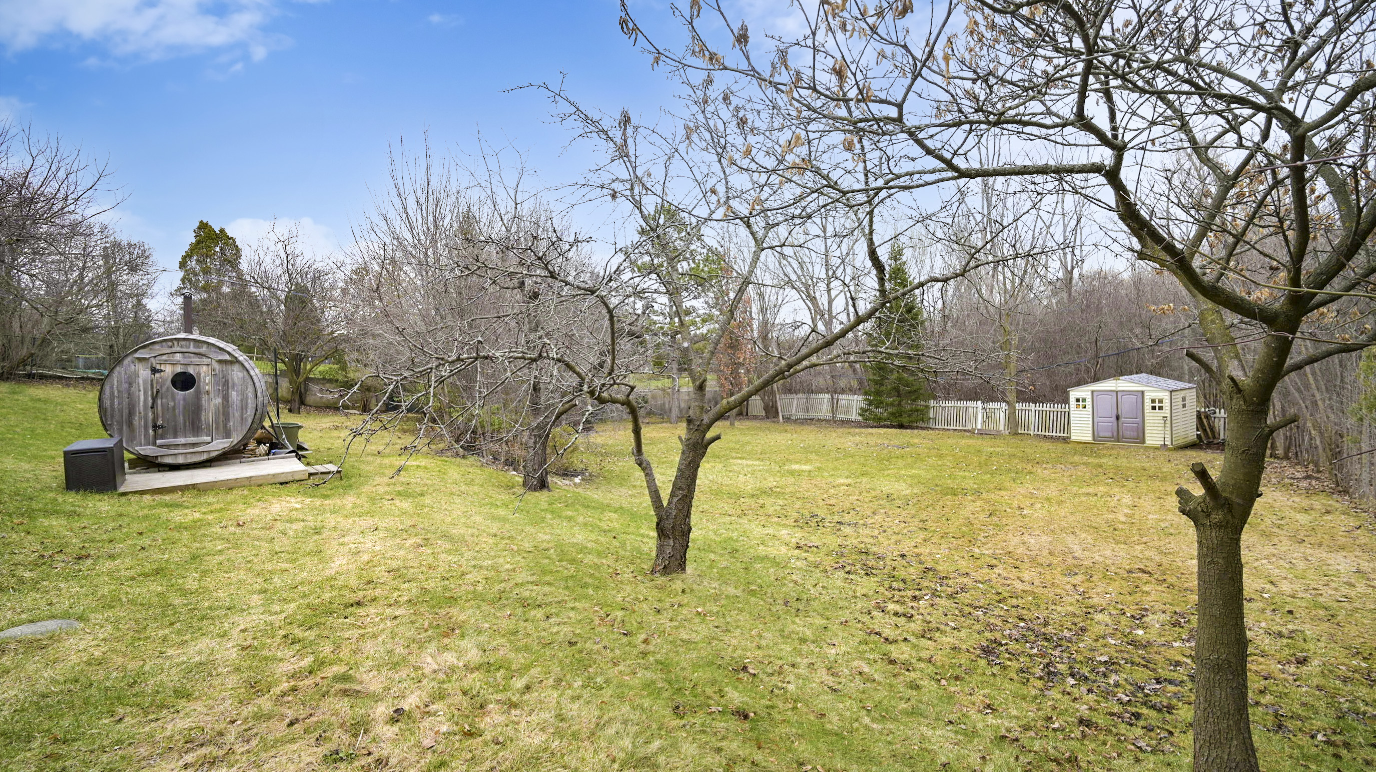 Backyard at 25 McManus Rd