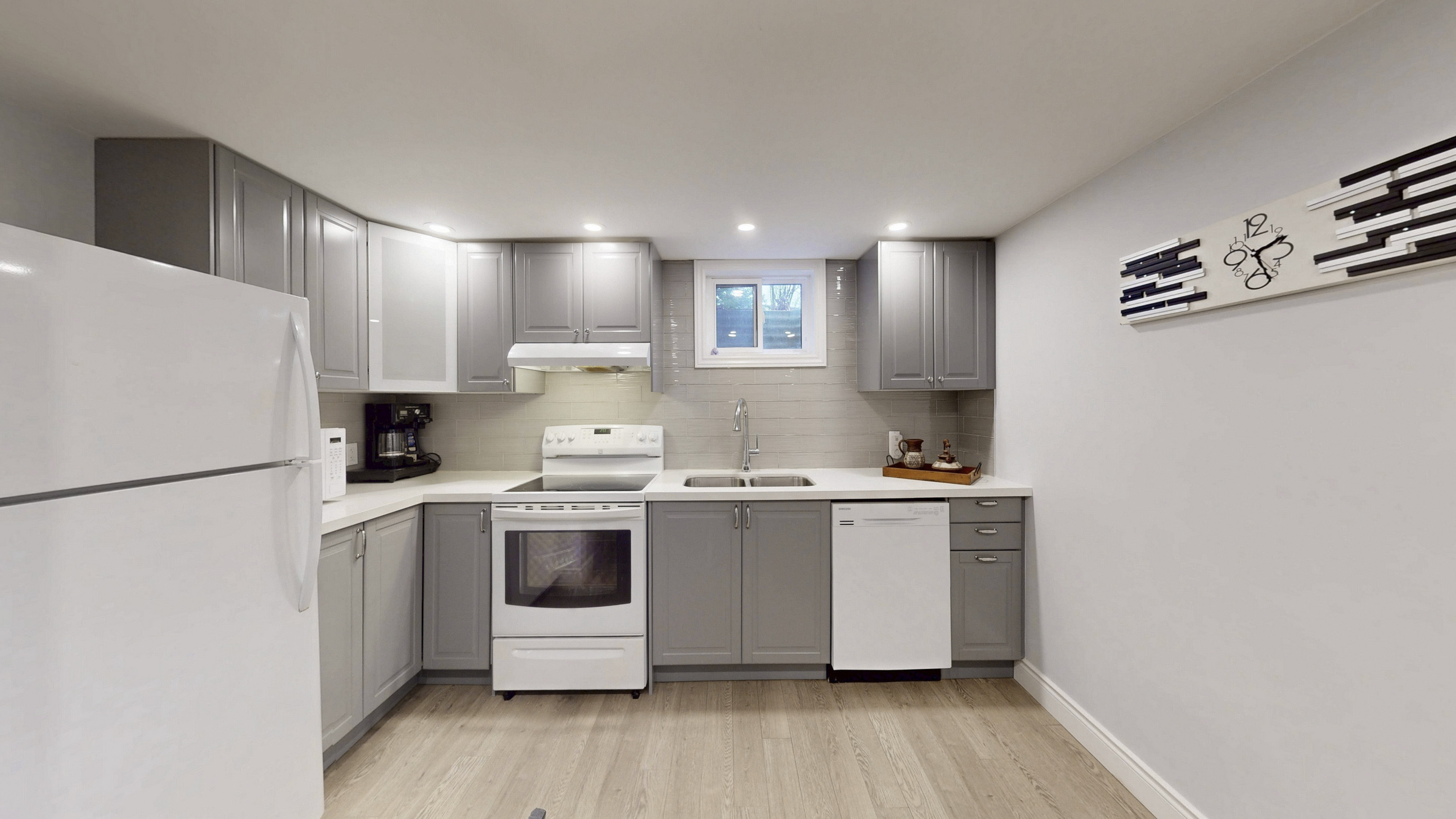 Basement kitchen at 25 McManus Rd